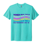 Women Run the D Unisex Tee in Tahiti Blue