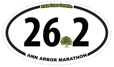 Run Tree Town 26.2 Decal
